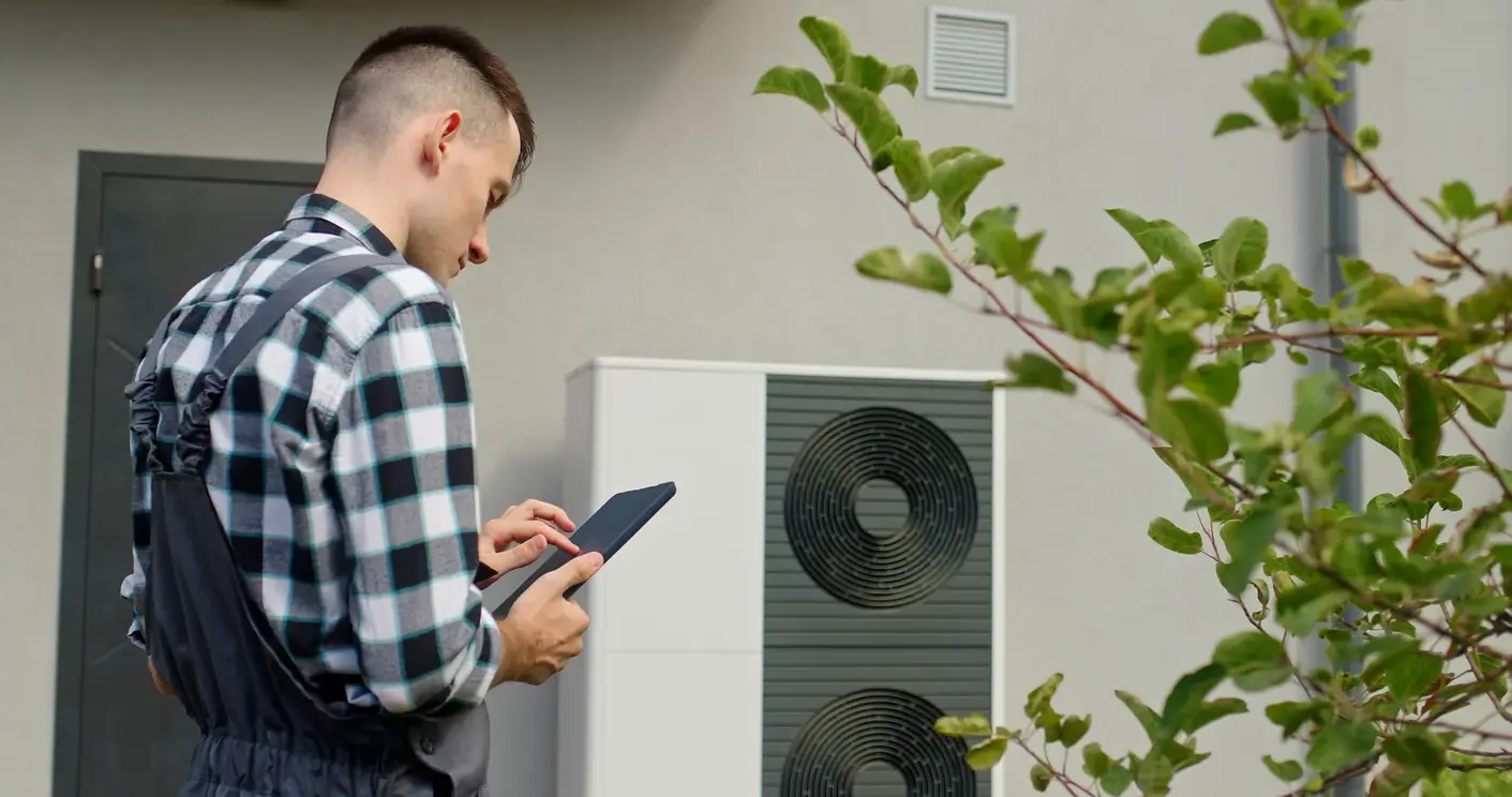 Heat pump installed by an expert technician